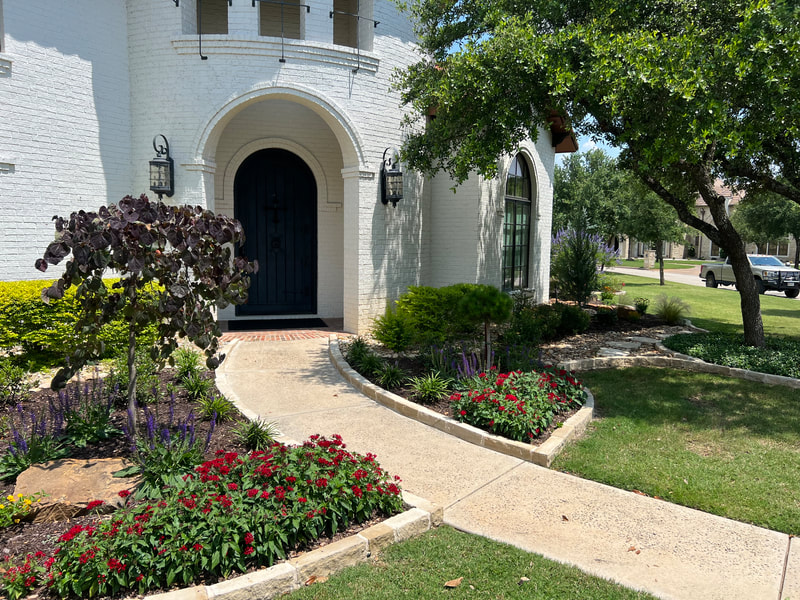 Front Entry Custom Landscape Installation